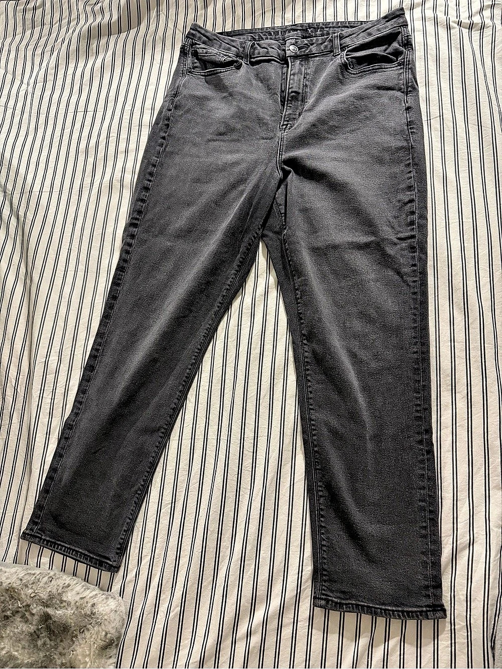 American Eagle Straight Leg Jeans Black Size 14